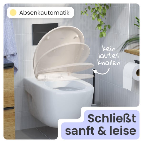 Wand-Tiefspül-WC mit Absenkautomatik und leiser Schließfunktion