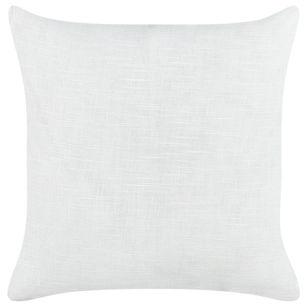 Dekokissen 2er Set KANPAS Leinen 50 x 50 cm Grau Streifenmuster