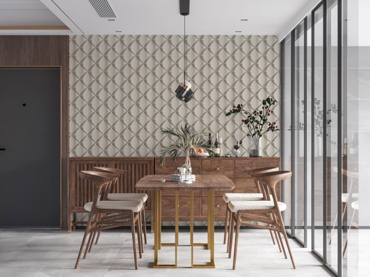 Nahaufnahme eines Teppichs mit kurzem Flor