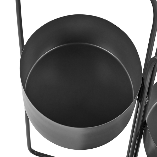 Pflanzenständer COLUTENA Metall 56 cm Schwarz