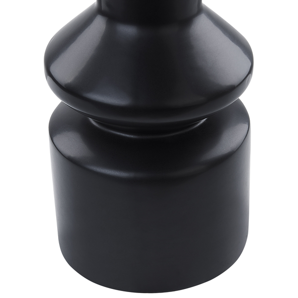 Blumenvase PEANIA Keramik 30 cm Schwarz