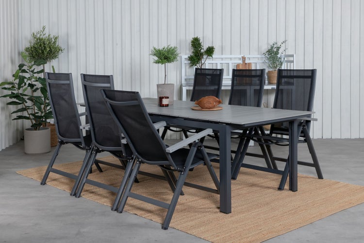 Produktvorteile: Holzgestell mit FSC-Zertifizierung, Lichtschutzfaktor 50+ (UPF), Doppelseilzug, einzeln verschraubte Streben, umfangreicher Ersatzteilservice und Top-Kundenbewertung 4,9 von 5 Sternen.