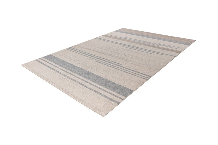 Kurzflor Teppich Kokoro Creme / Blau Modern 160 x 230 cm