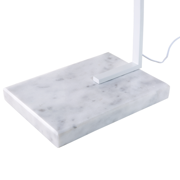 Stehlampe BENUE Metall Weiß