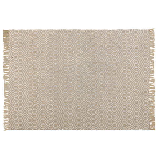 Teppich POZANTI Beige 140 x 200 cm Jute