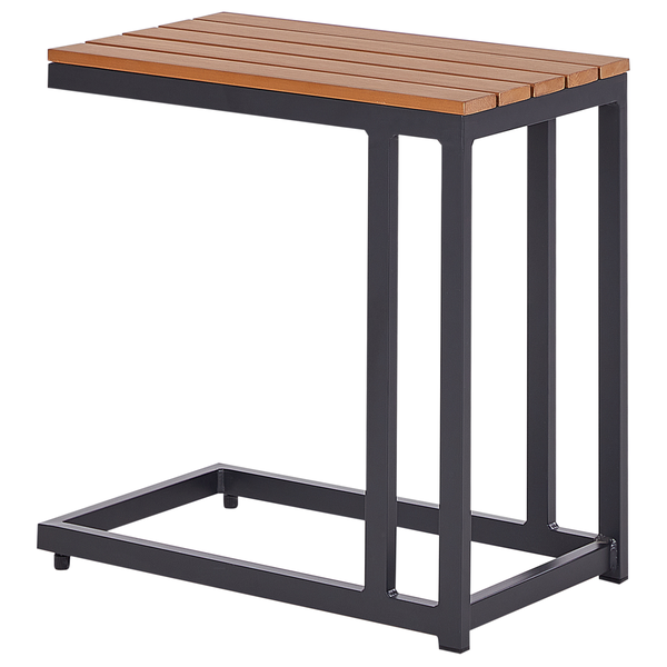 Outdoor Beistelltisch MESSINA 60 cm 35 cm Schwarz