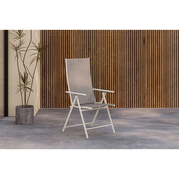 Levanzo Gartenstuhl Positionsliege beige. 2er Set