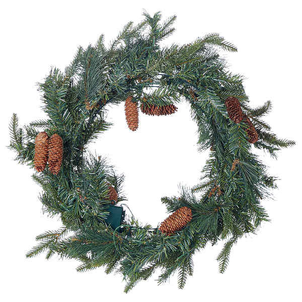 Weihnachtskranz LED KAMERUN Grün 60 cm