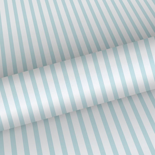 Sanders und Sanders Tapete Streifen Hellblau und Weiß - 53 cm x 10 m - 640474