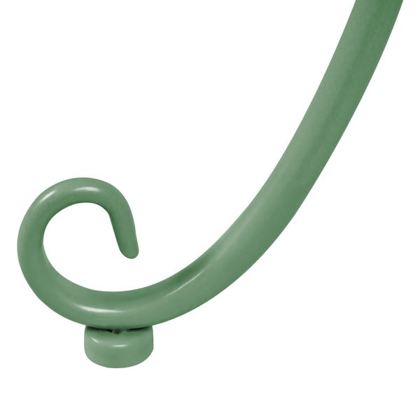 Detailaufnahme eines Dekofußes aus Metall