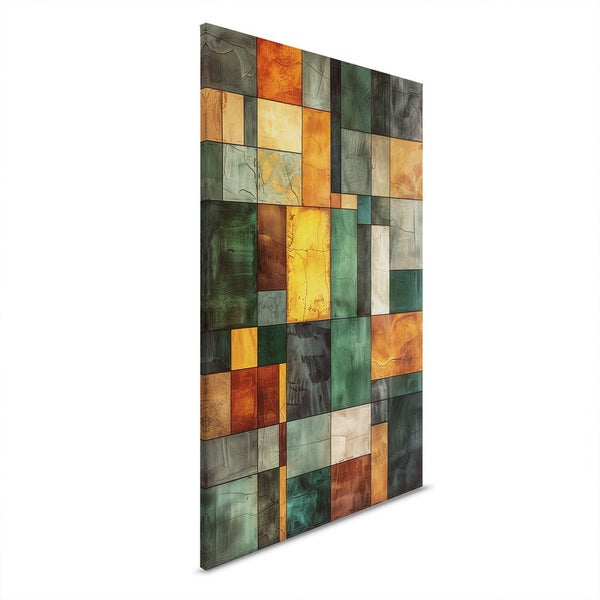 Wandbild mit abstraktem geometrischem Muster