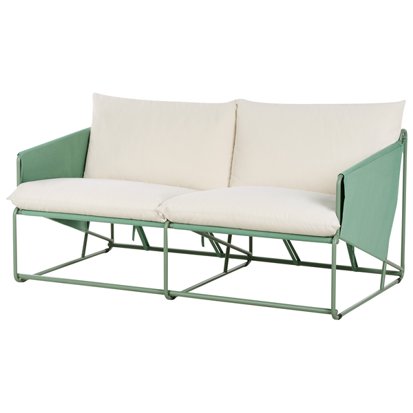 Gartencouch mit Metallgestell und Sitzkissen