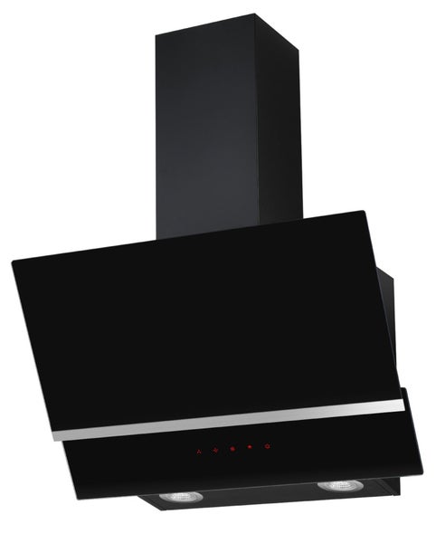Schwarze Dunstabzugshaube für die Küche