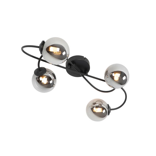 Stehlampe mit einem Lampenschirm aus Drahtgeflecht und einem Stativfuß