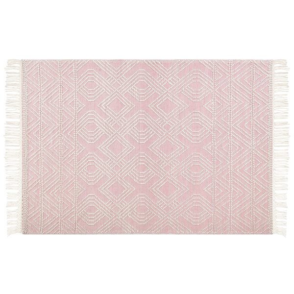 Teppich ADANA Pastellrosa 160 x 230 cm Wolle