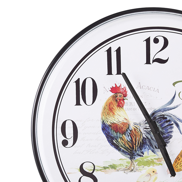 Wanduhr mit Hahn Motiv für die Küche