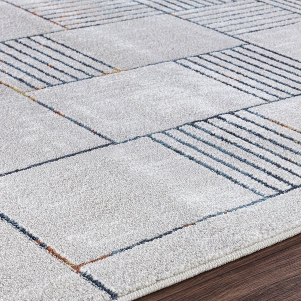 Moderner Skandinavischer Teppich Blau/Orange 200x275 cm IVY