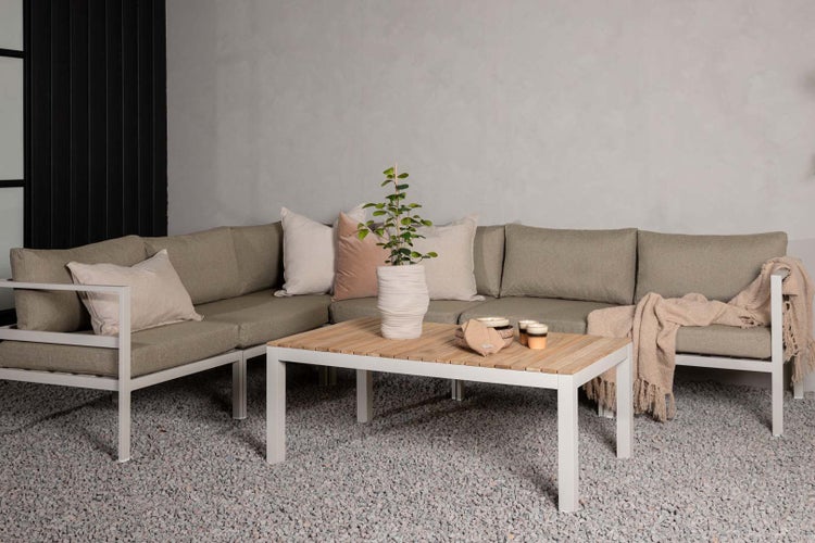 Copacabana Lounge-Set 2 Teile beige. 70 X 120 X 45 cm