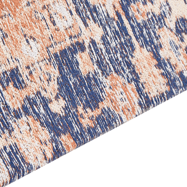Teppich KURIN Blau 140 x 200 cm Baumwolle