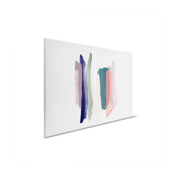 Leinwandbild mit abstrakten Farbstreifen