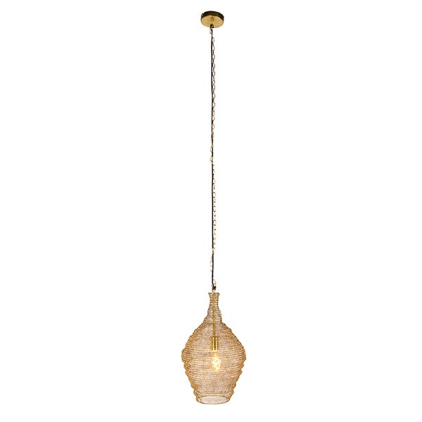Orientalische Hängelampe Gold 30 cm - Nidum