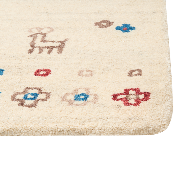 Teppich SULUCA Beige 200 x 300 cm Wolle Gabbeh