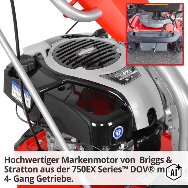 Motor mit Briggs und Stratton 750EX Series Motor und 4 Gang Getriebe für Rasenmäher