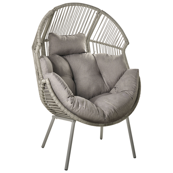 Gartenstuhl MURANO Polyrattan Grau
