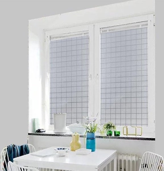 Simple Fix Fensterfolie - 30 x 200 cm - Sichtschutzfolie Fenster Folie, Isolierfolie - Fensterfolie Blickdicht Selbsthaftend - Diamantdruck