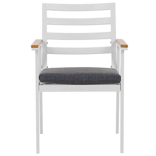 Gartenmöbel Set 4-Sitzer CAVOLI inkl. Kissen Metall Grau