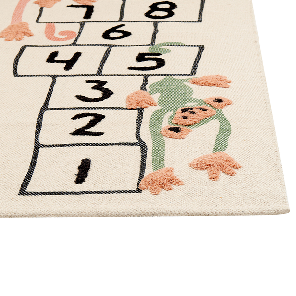 Kinderteppich KATIET Bunt 80 x 150 cm Baumwolle