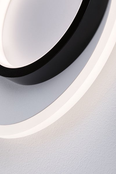 Moderne runde LED Wandleuchte mit Lichtaustritt für eine indirekte Beleuchtung