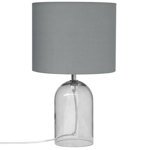Tischleuchte DEVOLL Glas Grau