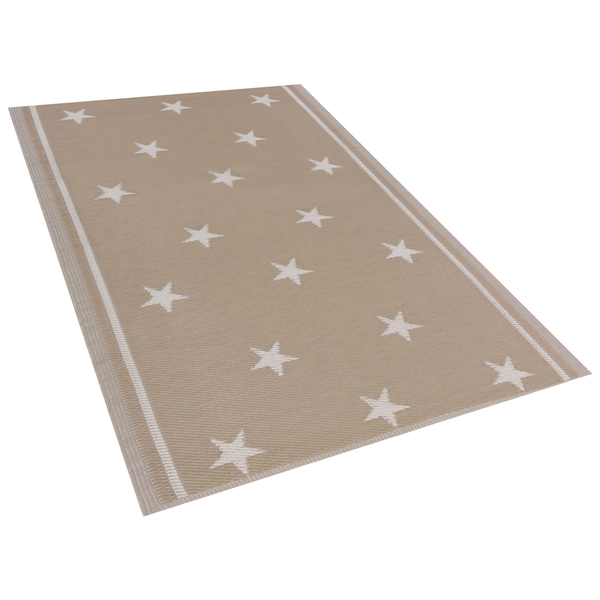 Outdoorteppich LATUR Sandbeige 120 x 180 cm
