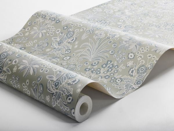 Borastapeter Tapete Blumen Grün - 53 cm x 10.05 m - 662579