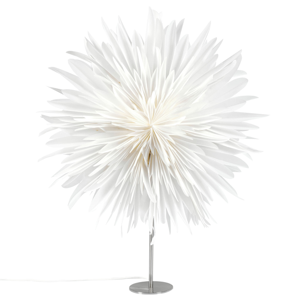 Dekorative Lampe Schneeflockenform Weiß SATOPANTH