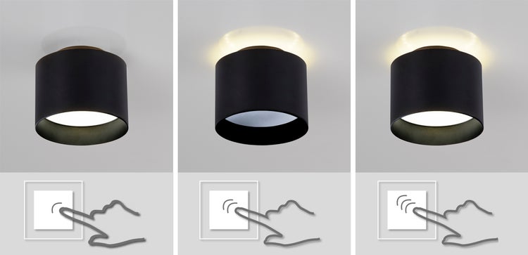 Deckenleuchte mit Touch-Funktion zur Lichtsteuerung
