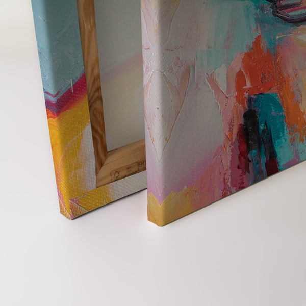 Abstraktes Wandbild als Leinwanddruck auf einem stabilen Holzkeilrahmen