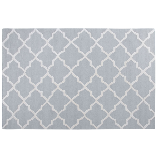 Teppich SILVAN Hellgrau 200 x 300 cm Wolle