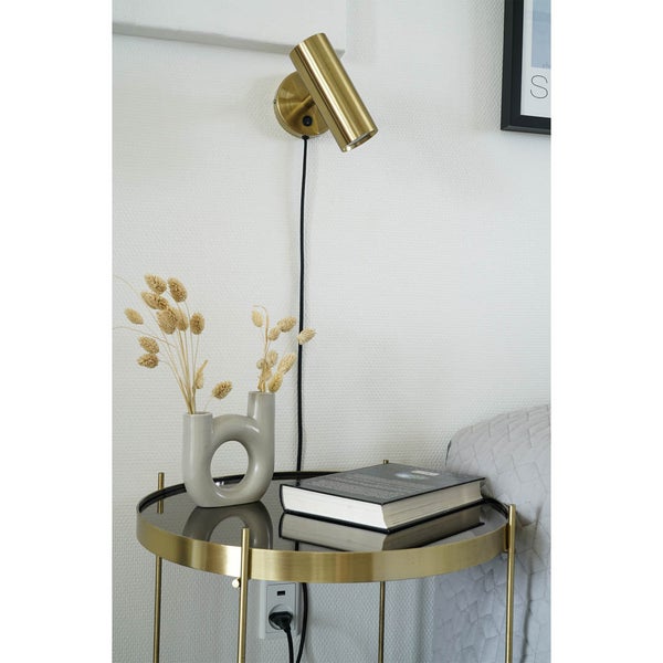 Paris Wandlampe 10x22x15cm Messing dekor. 10 X 15 X 22 cm
