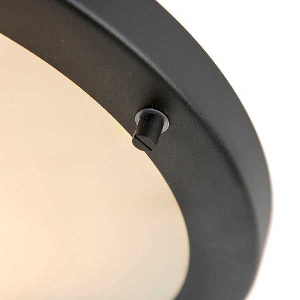 Moderne Deckenleuchte schwarz IP44 - Yuma 31
