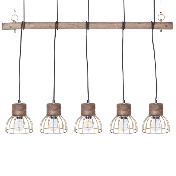 Hängeleuchte VARADA Mango Holz Braun