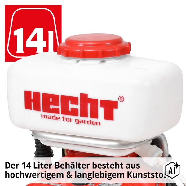 Rückengetragener Laubbläser mit gepolstertem Tragegestell und verstellbaren Schultergurten für ergonomisches Arbeiten.