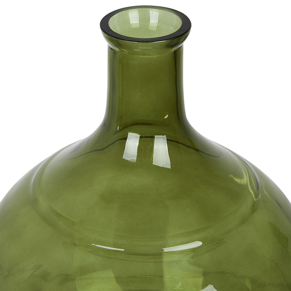 Blumenvase ACHAAR Glas 34 cm Olivgrün