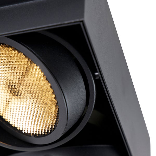 Einbau Spot schwarz 2-Licht GU10 AR111 Trimless - Oneon Honey