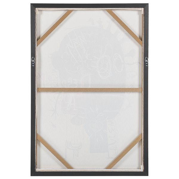 Canvas TREPPIO Abstraktes Muster 63 x 99 cm Blau
