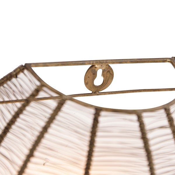 Industrielle Wandleuchte Bronze mit Schwarz - Dong
