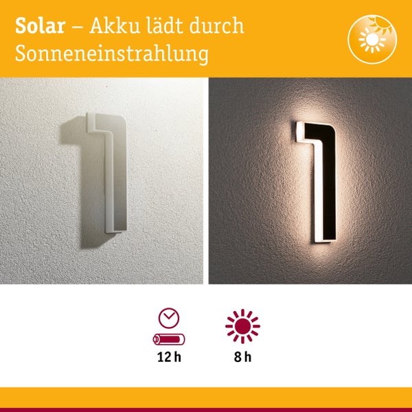 Solar Außenwandleuchten montiert an einem modernen Hauseingang mit Fahrrad und Pflanzen für flexible Beleuchtung ohne Stromanschluss.