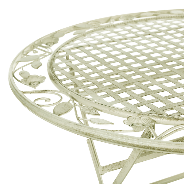 Outdoor Bistrotisch BIVIO 70 cm 70 cm Metall Hellgrün