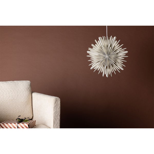 Sälen Weihnachtsstern mit Licht Papier Ø46 cm Pendelleuchte beige. 46 X 18 X 46 cm